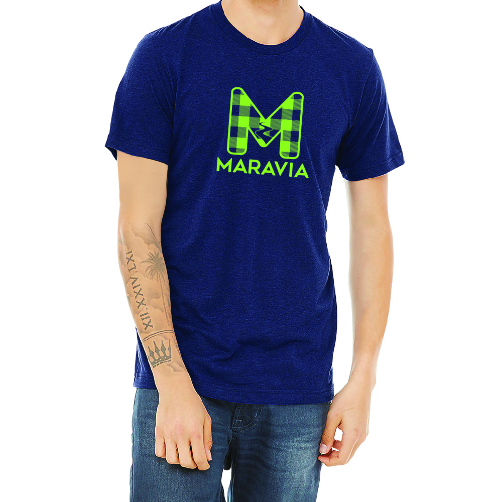 Maravia Plaid Logo T-Shirt